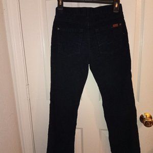 7 for All Mankind Blue Navy Corduroy Pants Girls Size 12